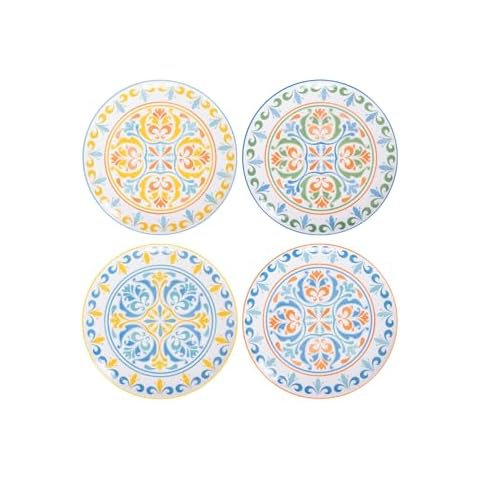 Yachi 8 Inch Colourful Salad Plate Set Cover