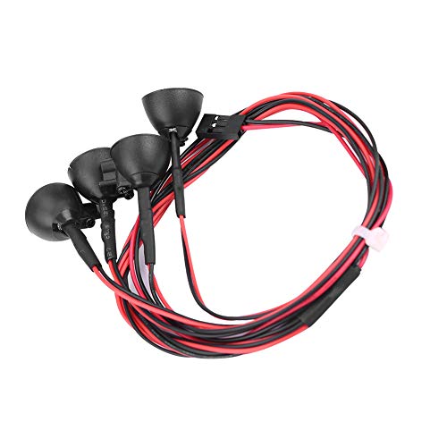 RC Crawler LED Light Strip, High-Quality Circular LED Lighting for Axial SCX10-4 Roof Lights, White, Easy Installation, Perfect for Model Cars, Home, Office, Garage Decorations