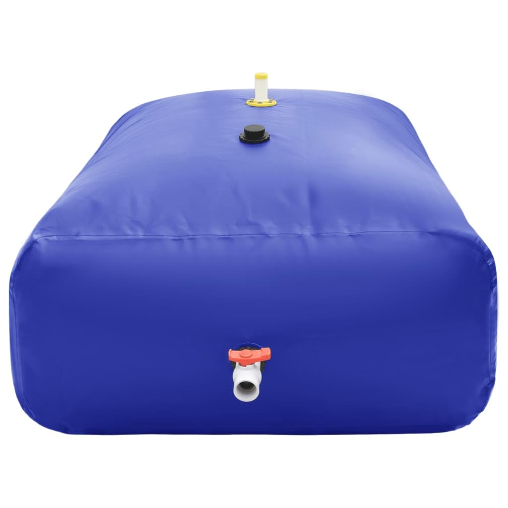 Homgoday Wassertank mit Wasserhahn Faltbar 2100 L PVC Regenwassertank Wasserkanister Aufbewahrungsbehälter Wasserbehälter Regentonne Regenwassertank für Camping Garten Außen