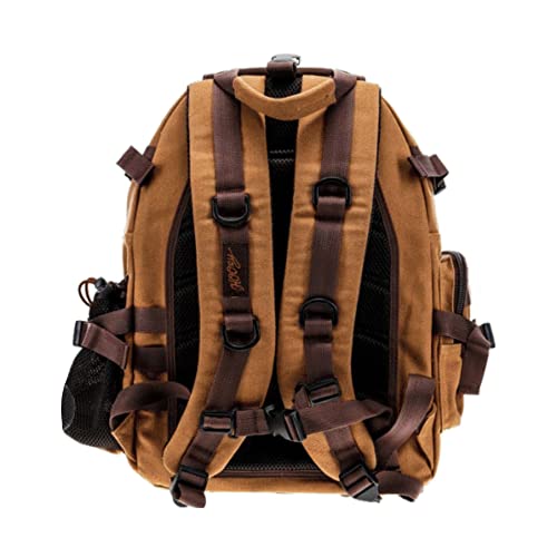 HOOEY Mule 25L Backpack - Hiking, Gym, & Travel Bag with Boot Carrier, Hat Strap, Rain Cover, Laptop Sleeve (Tan/Brown) - Image 3