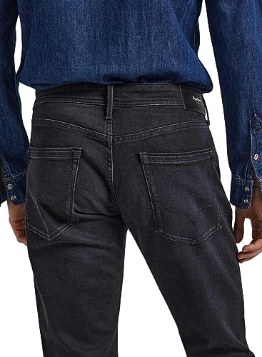 Pepe Jeans Para Hombre. PM206326XF1 Jeans Stanley Negro (33/34), Casual, AlgodóN, Denim, Sostenible - 4