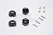 Aluminum Hex Adapters 8mm Thick For 1/10 Traxxas Ford GT 4-Tec 2.0 83056-4/4-Tec 3.0 93054-4 - 4Pc Set Black