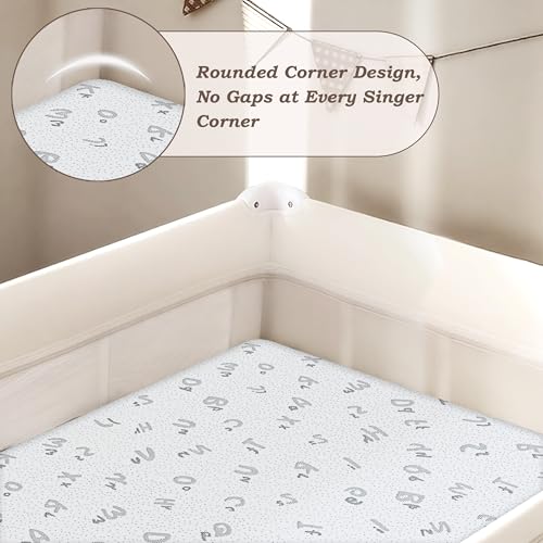 Image of Trifold Pack and Play Mattress, 38 inchx26 inch High Density Foam Pack N Play Mattresses