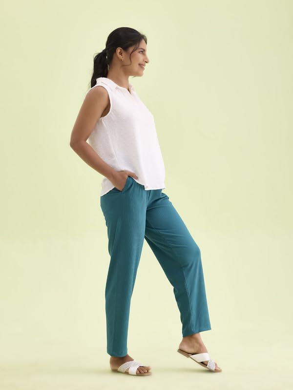 Image of GO Colors Women Rib Pant