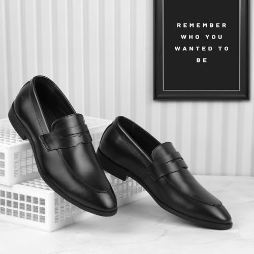 Image of Metro Men Leather Formal Slip-On Shoes