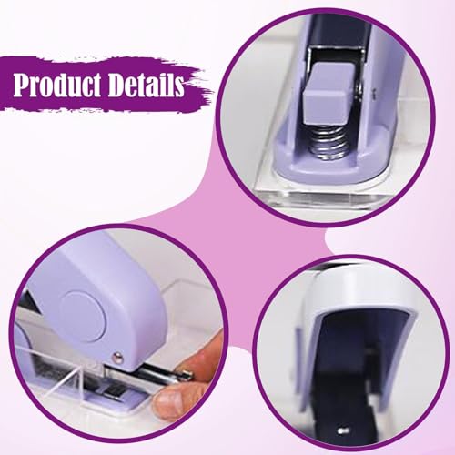 Agrafeuse double rangée violette pour bureau étudiant et télétravail - 2
