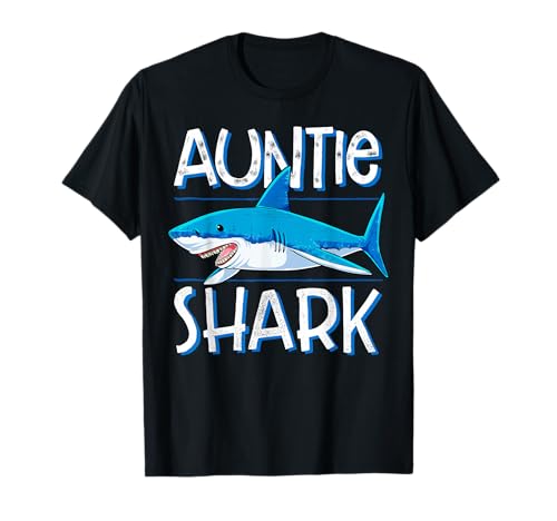 Auntie Shark - Camiseta familiar a juego con tía y mujer Camiseta