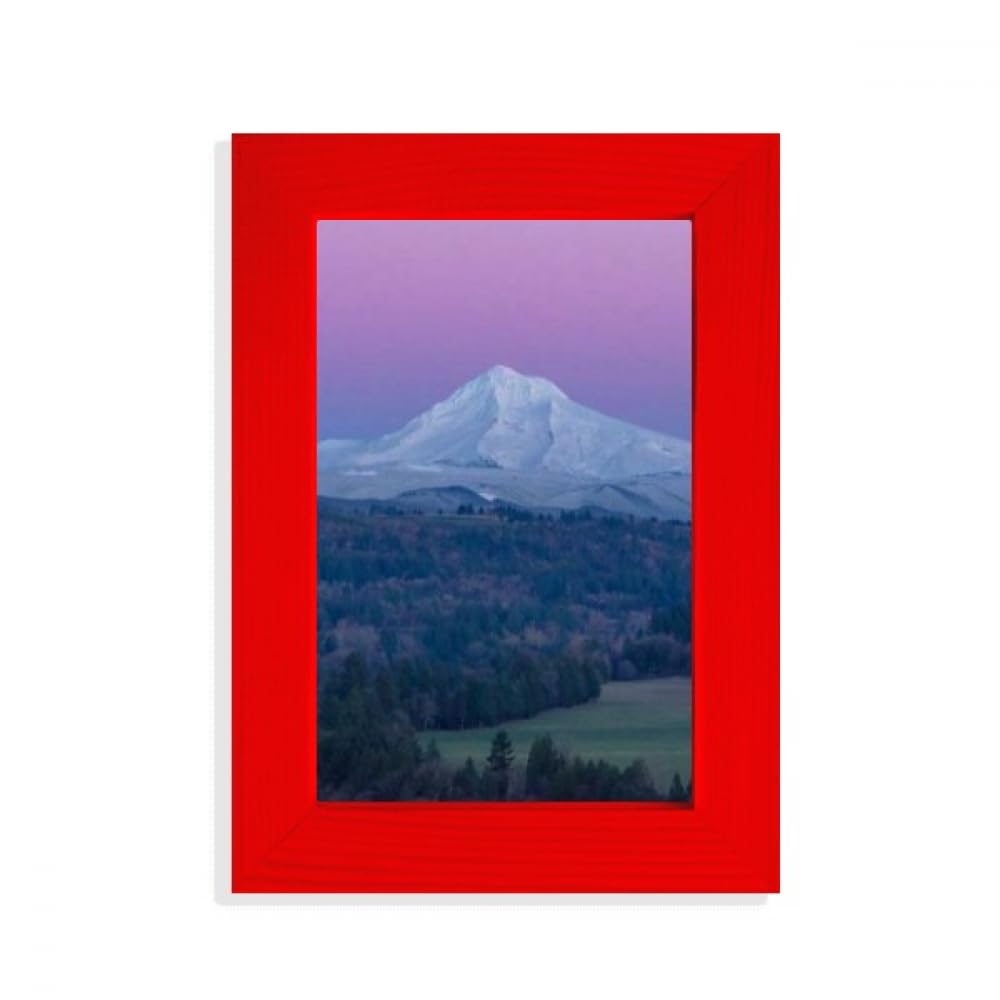 Cadre photo blanc montagne violet moderne pour decoration murale salon