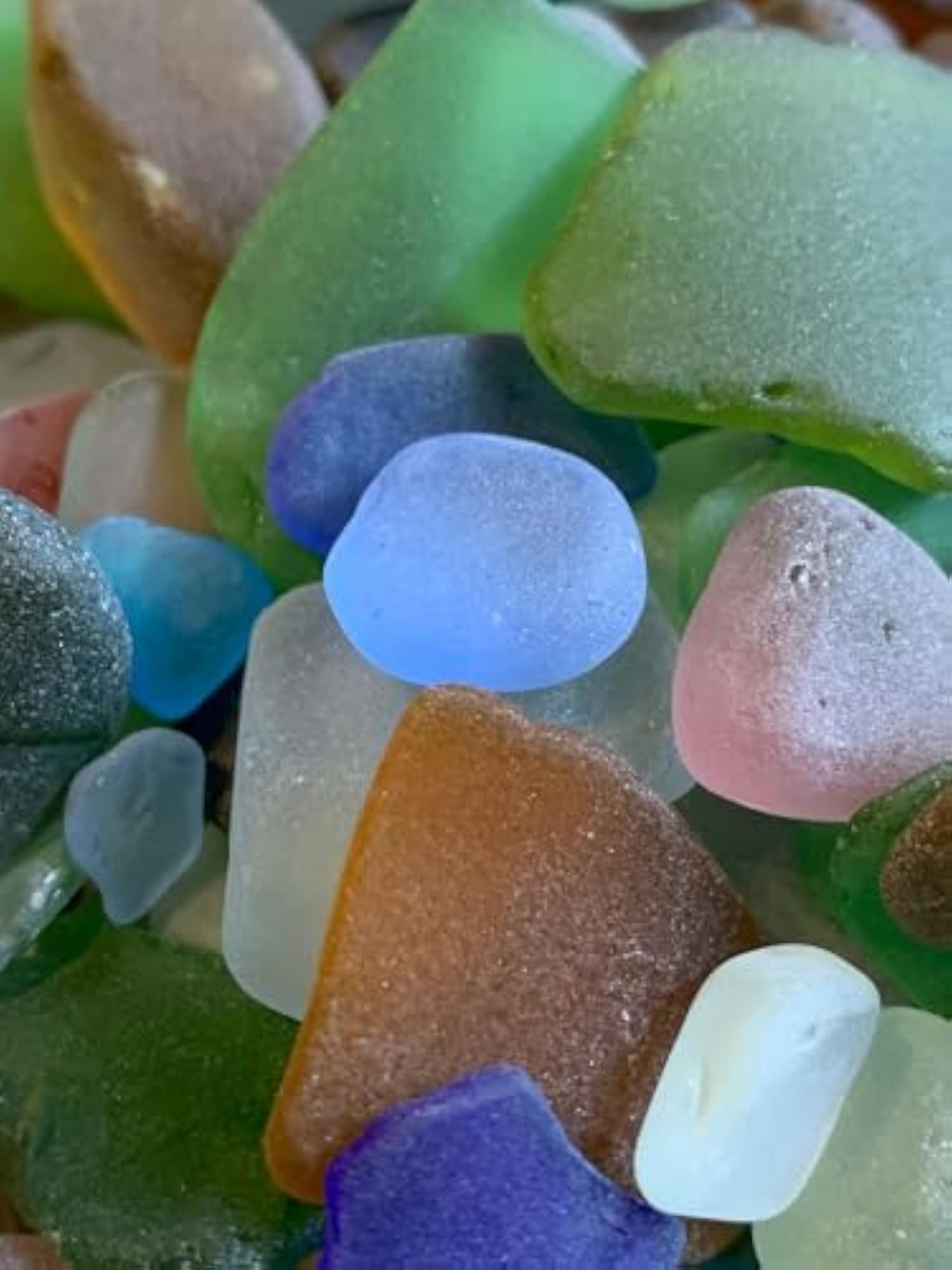 Mixed Size Sea Glass for Crafting and Decor