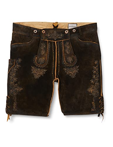 Preisvergleich Produktbild Bergfeuer Herren Hirschbichl Lederhose, Oid Braun, 56 EU