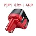 Produktbild Bonacell 14.4V 3500mAh NI-MH Ersatzakku für Bosch BAT038 | Kompatibel mit Bosch BAT040 BAT041 BAT140 BAT159 13614 2607335275 2607335533 Ni-MH Battery Z70