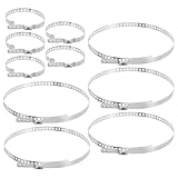 Luxshiny Adjustable Axle Joint Boot Clamp Pliers Kit with 10 Stainless Steel Boot Crimp Clamps (5 Large + 5 Small) for Car Shaft Dust Protection and Drive Shaft Repair