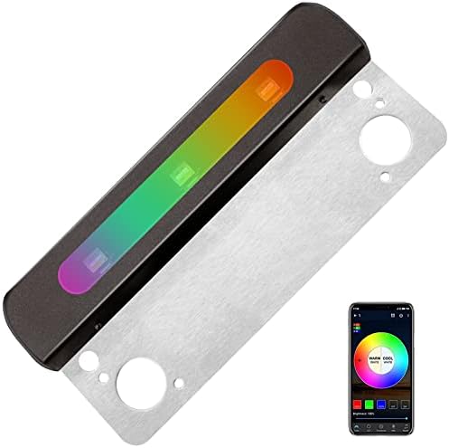 OVAC 4 Inch Smart Hardscape Lighting,Retaining Wall Lights,12V Low Voltage AC/DC,APP Bluetooth Control,Timer, Dimming,Memory Function,Compatible with Alexa & Google Assistant,NO Splitter Cable