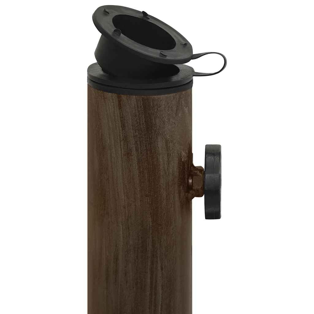 Supporto per ombrellone in ghisa bronzo, 45 x 45 x 30 cm, con adattatore per aste da 35-48 mm, base stabile per giardino, balcone, terrazza, patio, spiaggia