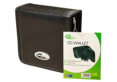 Preisvergleich Produktbild Neo Media Kunstleder Tragetasche für 48 CD Schwarz