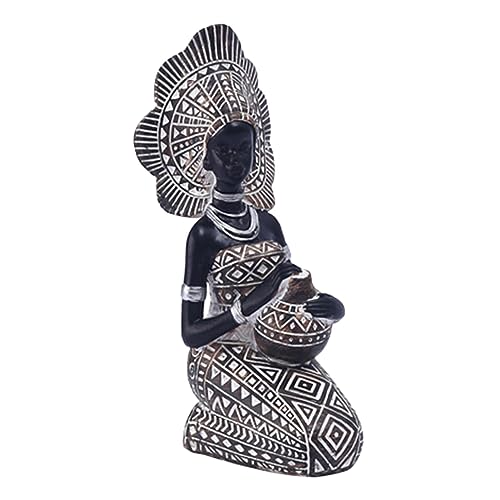 JINGAN Statues et sculptures africaines | Statue décorative pour femme | Sculpture Africaine Home Decor pour table, chambre à coucher, salle à manger, bureaux