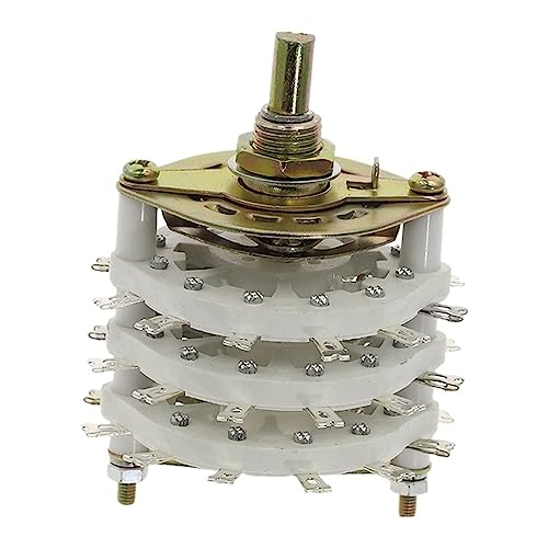 Commutateur rotatif 6P5T triple ponts pour routage audio précis