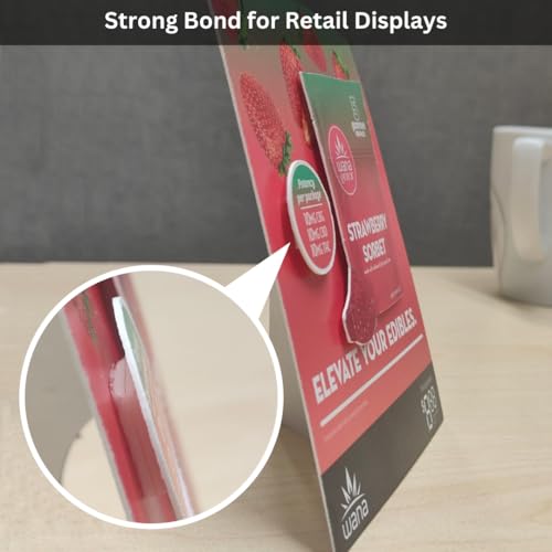 Image of Double Sided Closed Cell White Foam Tape for Permanent Mounting, Gap Filling, Rough Area, Uneven Surfaces, Drywall & Wall Mounting Applications - 1 /16 inch Thick, and 165 FT Long