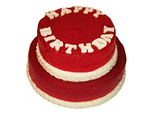 The Gummy Bear Guy (TM) | World's Largest Gummy "Happy Birthday" Cake (TM) | Gluten Free (Cherry, Blue Raspberry, Strawberry-Banana)