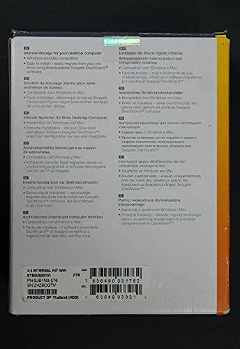 TDSOURCING Seagate-IMSourcing Barracuda 7200.14 ST2000DM001 2TB 3.5インチ内蔵ハードドライブ の商品画像 4
