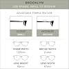 Clic Magnetic Reading Glasses - Adjustable Neck Hanging Readers - Secure Fit with Rigid Headband - Brooklyn (S-M, Grey, 1.25 Magnification)