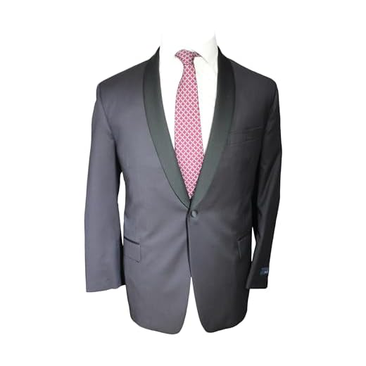 Brooks Brothers Regent Navy Black One Button Shawl Lapel Italian Fabric Tuxedo Size 42 Short