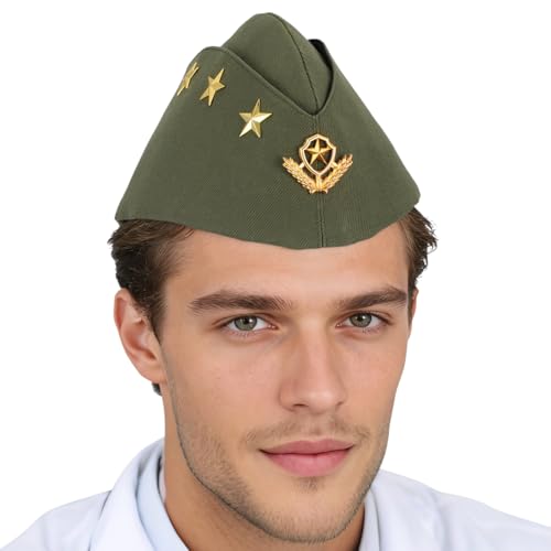 Nautical Sailor Hat, Wheat Stewardess Beret Hat for Halloween Costume, Airline Accessory Adult...