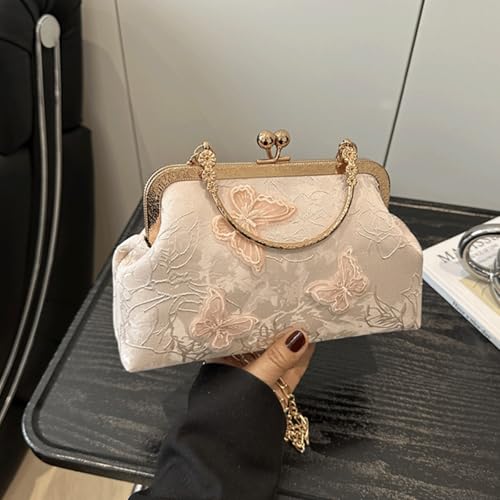 Kiss Lock Purse and Handbag for Women Floral Embroidered Crossbody Bag Medium Handbags Kiss Clasp Tote Shoulder Bags2