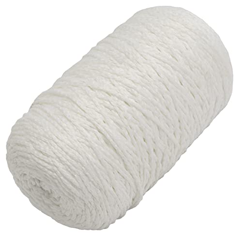 AERZETIX - C65320 - Rollo de cuerda para albañilería de 200 m - Poliéster - Construcción, Jardinería, Albañilería - Blanco miniatura 1
