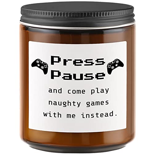 Lavender Scented Candle, Gifts for Boyfriend Husband, Funny Gamer Candle Gift, Birthday...