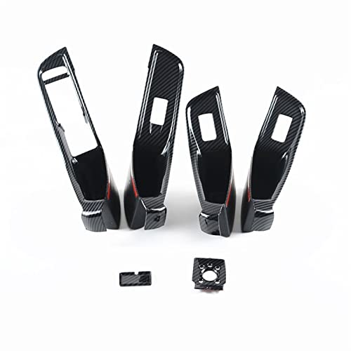 Boutons lève-vitre Audi A3 8V en ABS look carbone pour protéger vos commandes