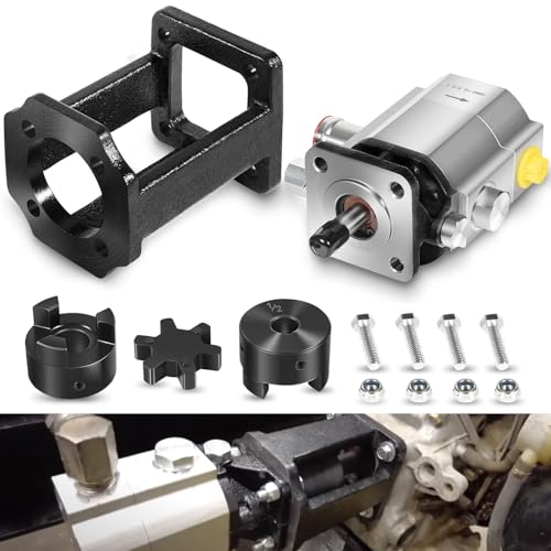 Deargooday Log Splitter Build Kit: 13 GPM Pump, Coupler, Pump Mount, Bolts, for Huskee, Speeco, etc. for DIY Splitter Project or Repair, for 3/4" Engine Crankshaft