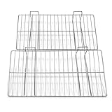PROSLAT 13018 12-Inch x 24-Inch Ventilated Metal Shelf Designed for Proslat PVC Slatwall, 2-Pack, Silver