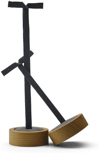 Miniatura 3 de Woodten 2 piezas de soportes de exhibición para aretes, soporte de exhibición de madera maciza (WSM02302)