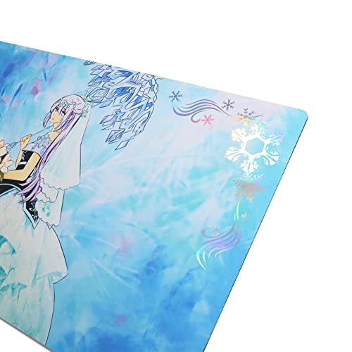 Teardrop The Rikka Queen Ygo Foil Playmat Holographic Mat Gaming Competition Pad Mat For Tcg Ccg Trading Card Game Mat + Playmat Tube #TOP6