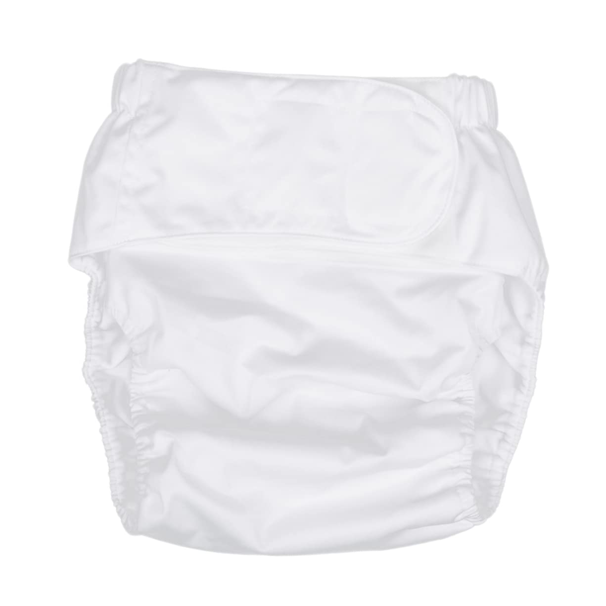 Gogogmee Washable Adult Diaper Leakproof Reusable Incontinence Pants for Elderly Medium White