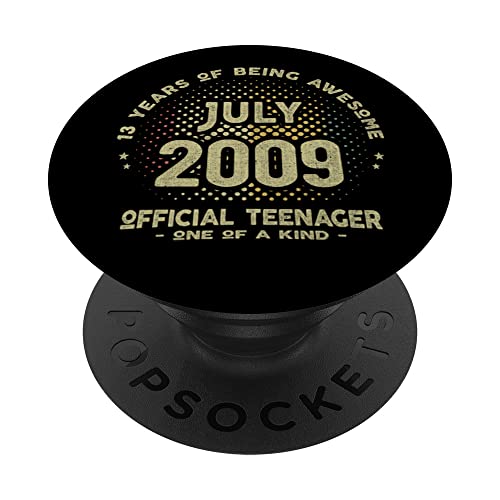 Regalo 13 años Cumpleaños Niño Niña - Julio 2009 PopSockets PopGrip Intercambiable