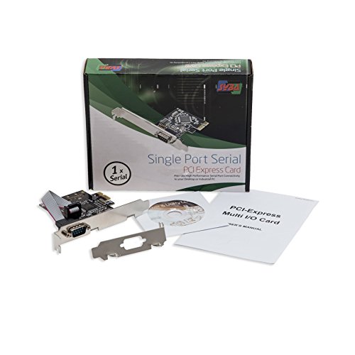 Syba Single Port Rs-232 Db9 Serial Pci-E 2.0 X1 Expansion Card Mcs9922 Sd-Pex15021 #TOP6