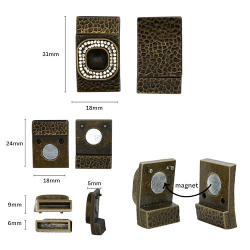 Image of Satra Traders Magnetic Locks | Size : 31mm | Qty : 2pcs (Nickel)