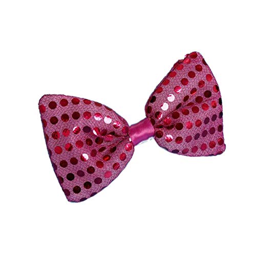 Led Mujer Hombre Brillante Lentejuelas Pajarita Luz Juguete Parpadeo Led Lazos Danza Show Neon Party Boda Regalo de Cumpleaños Desgaste del cuello - rosa - talla única Cover