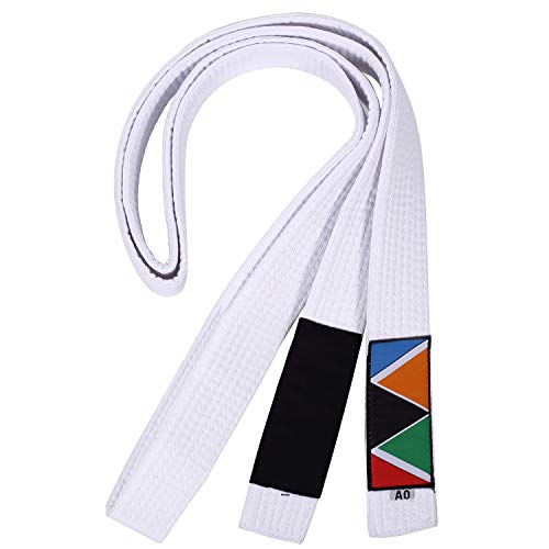 WSULMENG Jiu Jitsu Belt, Unisex Pearl Weave BJJ Belt, Perfect for Training or