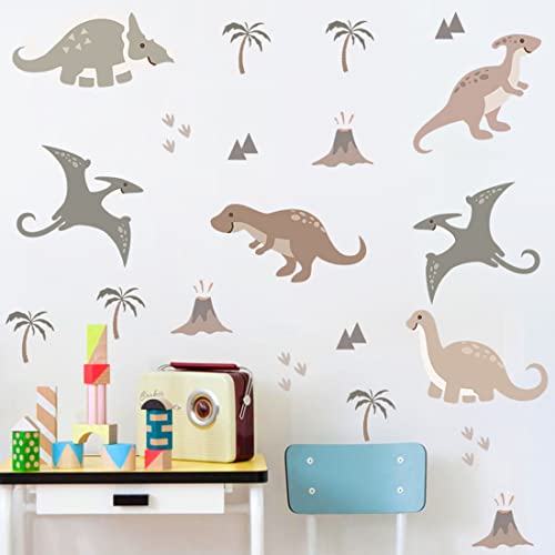 Stickers de dinosaurios adhesivos y removibles miniatura 3