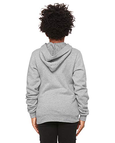 Bella + Canvas Youth Sponge Fleece Pullover Hooded Sweatshirt M ATHLETIC HEATHER3