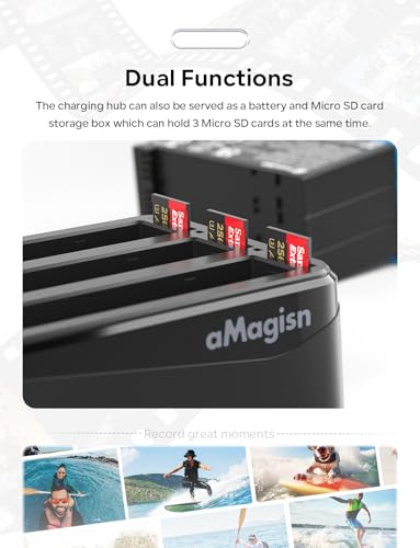Image of Yantralay x amagisn 3 Slot Battery Charger Compatible for Insta360 X4 Camera, Charging Dock for X4 Accessories