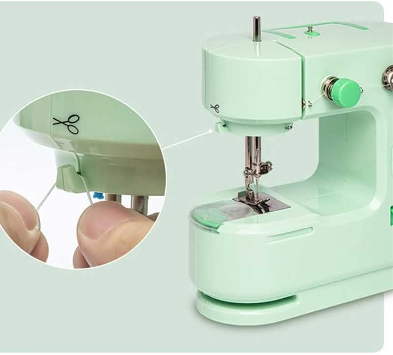 Handige mini draagbare naaimachine Snijder Voetpedaal Rechte lijn Handtafel Twee draads elektrische wikkeling - Image 6