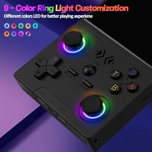 XF40V Retro Handheld Game Console, Retro Gaming Console 4.0'' IPS Screen Linux System Built-in 64G TF Card, Open Source Linux System, Preloaded 20000+ Classic Games, Portable Video Gaming (Black-64G) - Image 5