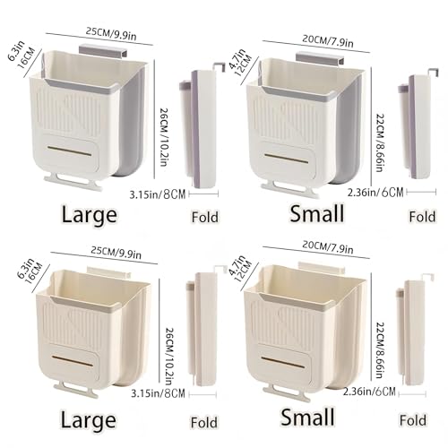 Caneca de basura plegable para puerta de gabinete cocina miniatura 6