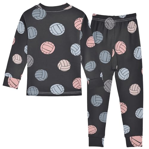Unisex Long-Sleeve PJ Sets, 2-Piece Pajamas Sleepwear2