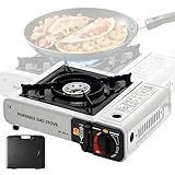 Estufa Camping de Doble Uso Portátil,Parrilla de Cassette,Estufas para Acampa Ligero,con Estuche de Transporte,para...