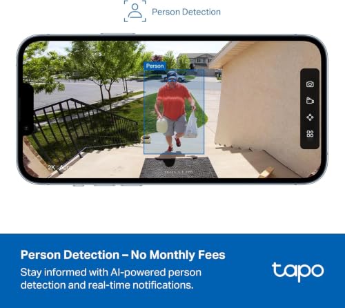 Image of Tapo 1080p Outdoor Wireless Security Camera, Battery Powered, C400(3-Pack)